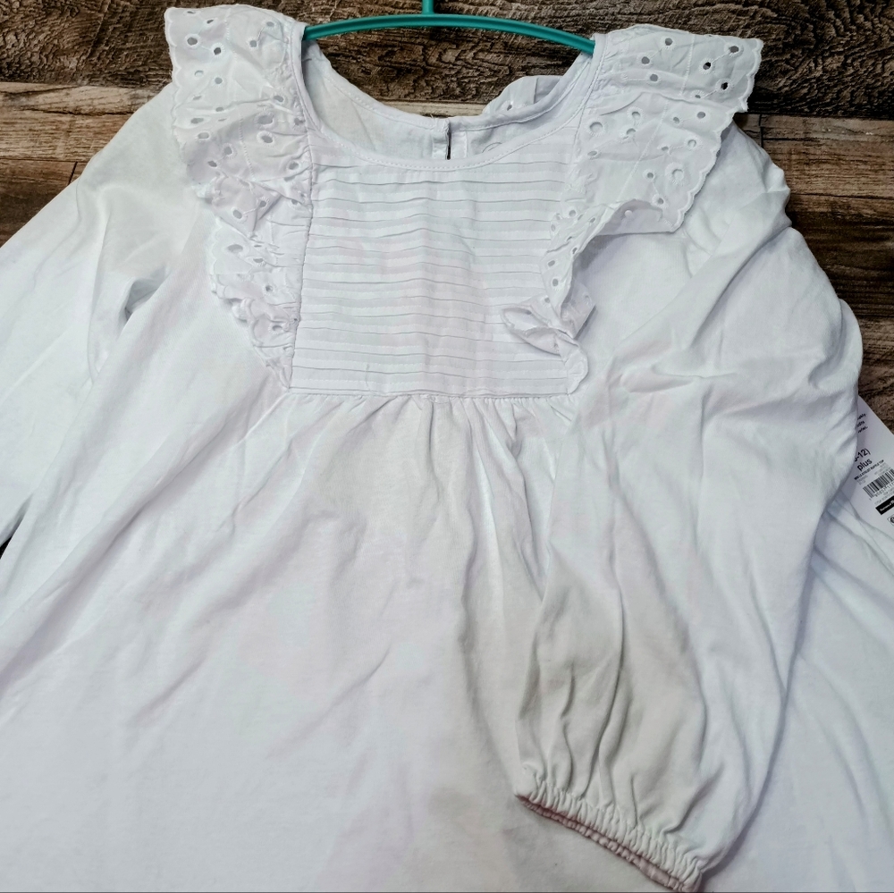 Brand New Girls' White Wonder Nation Shirt (Size 10/12) - NWT - Picture 2 of 8